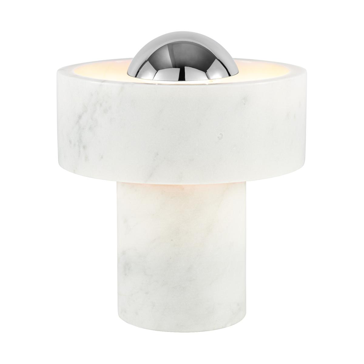 Tom Dixon Stone Portable LED table lamp 28 cm Marble-silver – image 3
