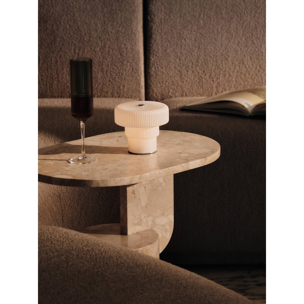 Ferm Living Ripple portable table lamp 10 cm White – image 3