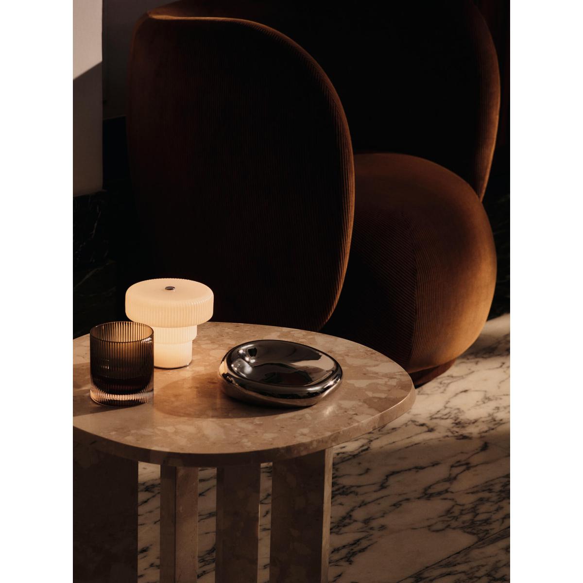 Ferm Living Ripple portable table lamp 10 cm White – image 7