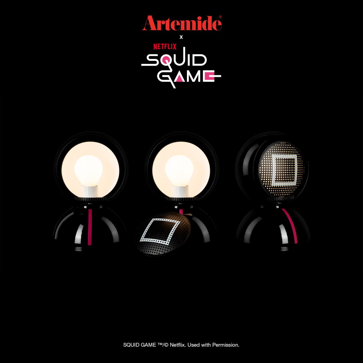 Artemide Eclisse x Squid Game table lamp Special Edition Guard black – image 7