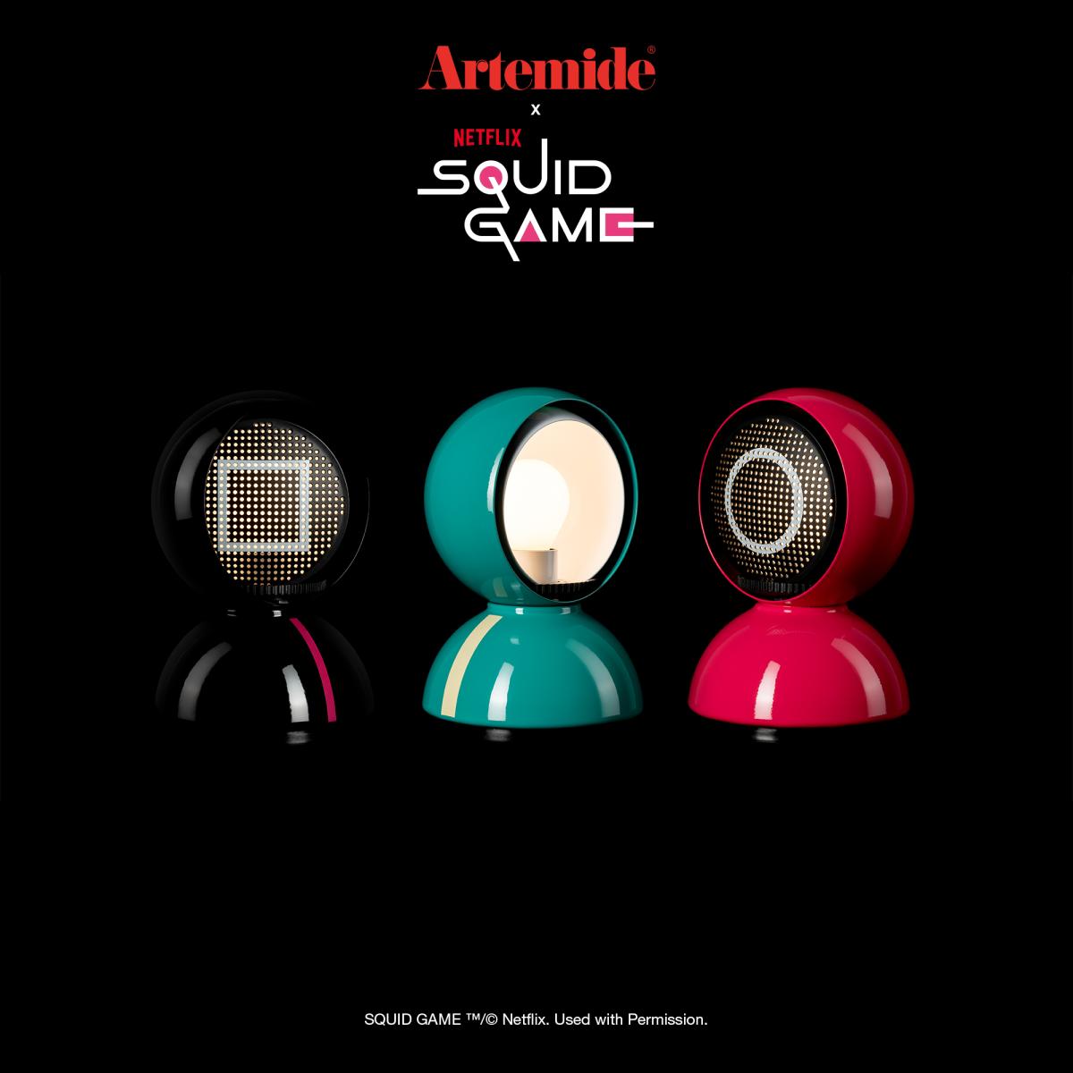 Artemide Eclisse x Squid Game table lamp Special Edition Guard black – image 10