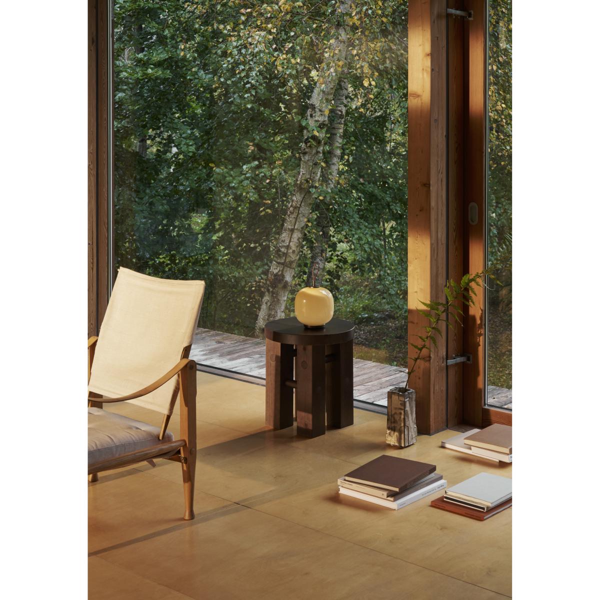 Louis Poulsen VL45 Radiohus portable lamp Ø175 cm Brass-pale yellow glass – image 6