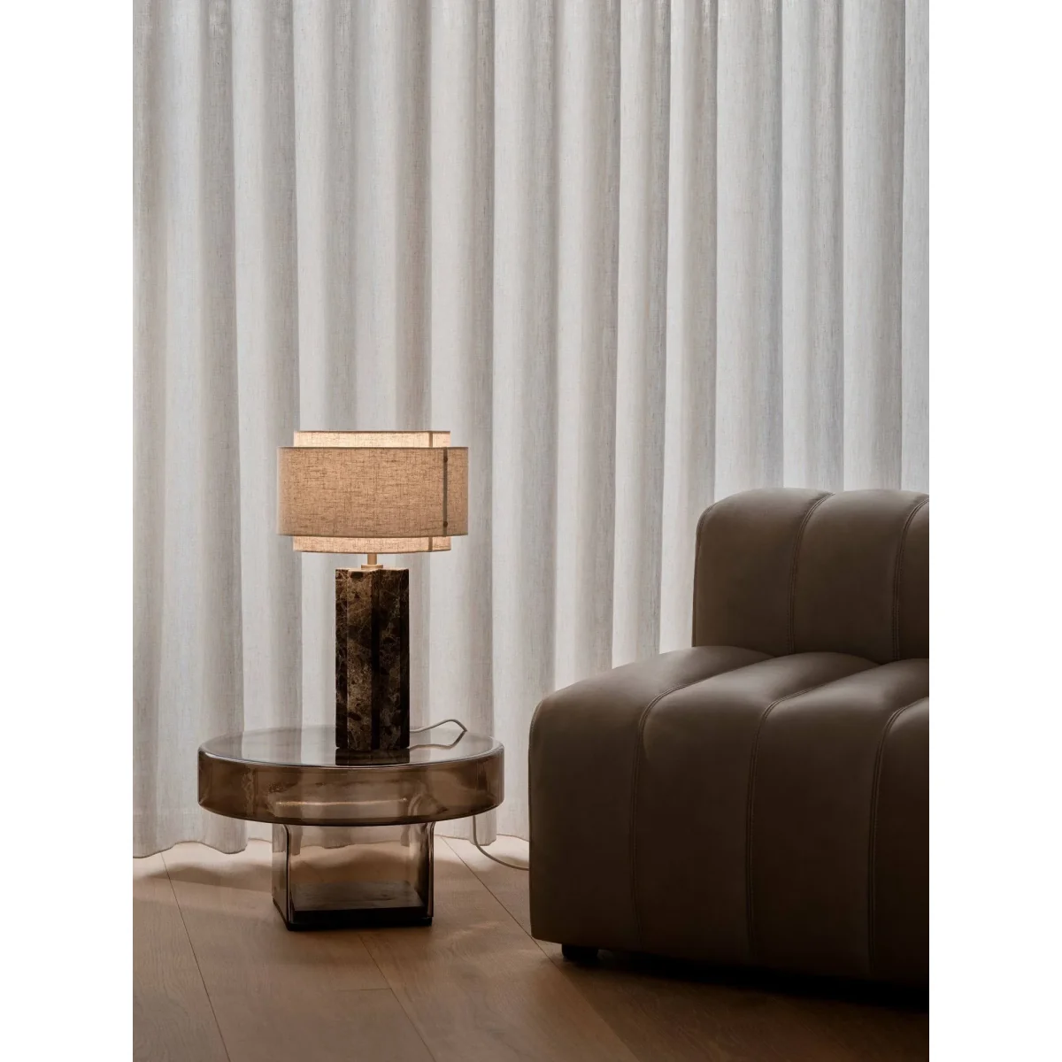 Design For The People Takai marble table lamp Beige Ø30x55 cm – image 4