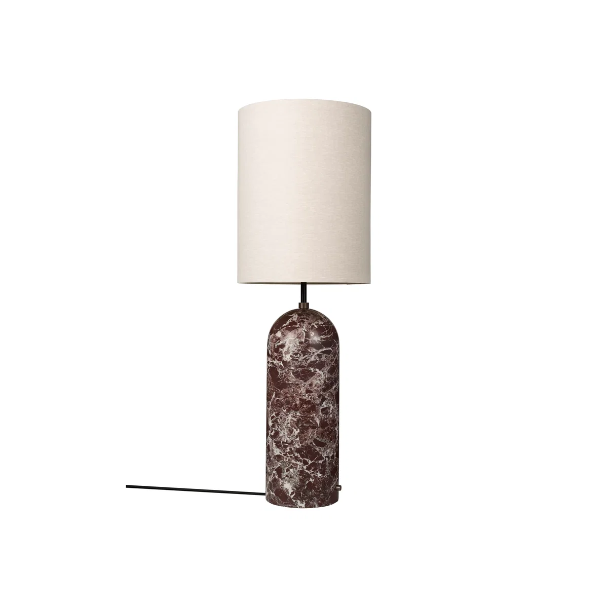 GUBI Gravity XL floor lamp Maroon marble-canvas – image 1