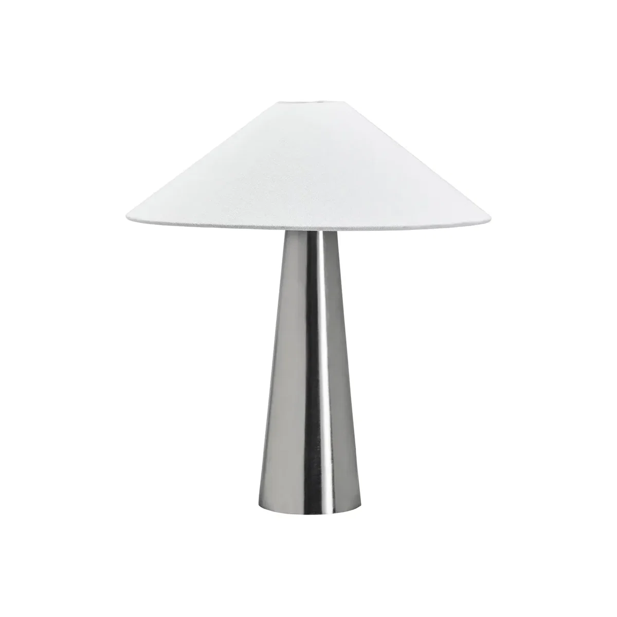 House Doctor Soffi table lamp Brushed silver-Off-White Ø42x48 cm – image 1