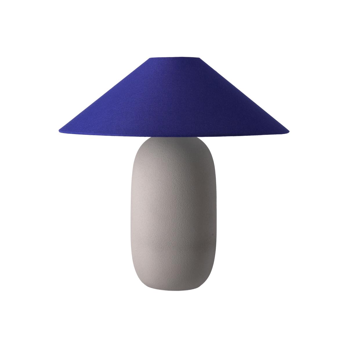 Scandi Living Boulder table lamp 48 cm grey-cobolt Lamp base