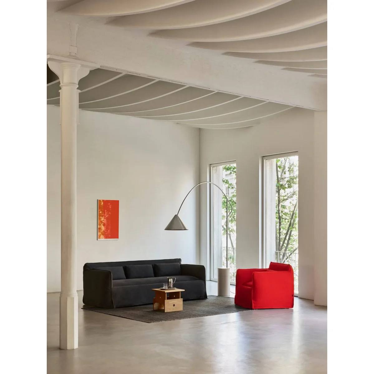 HAY Compass floor lamp Silver-coloured – image 12