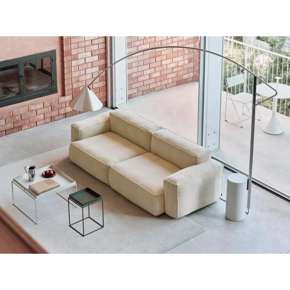 HAY Compass floor lamp Silver-coloured – image 5