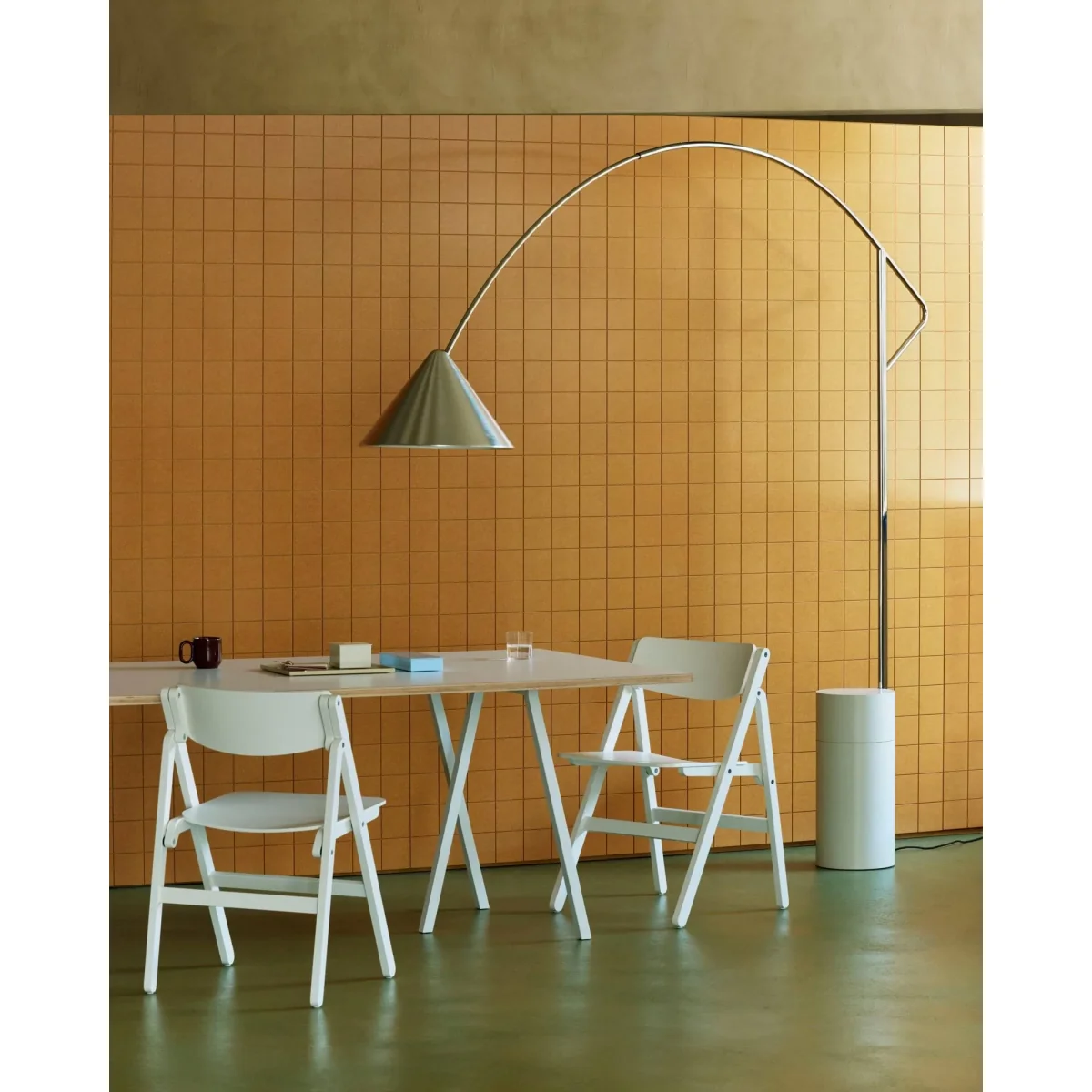HAY Compass floor lamp Silver-coloured – image 6