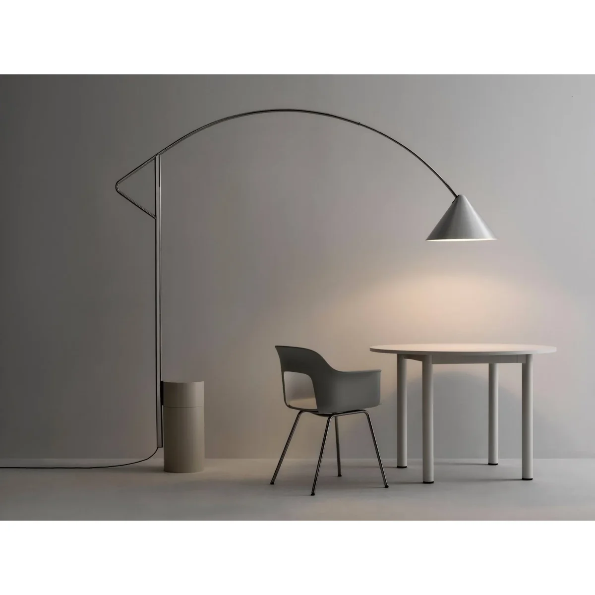 HAY Compass floor lamp Silver-coloured – image 8