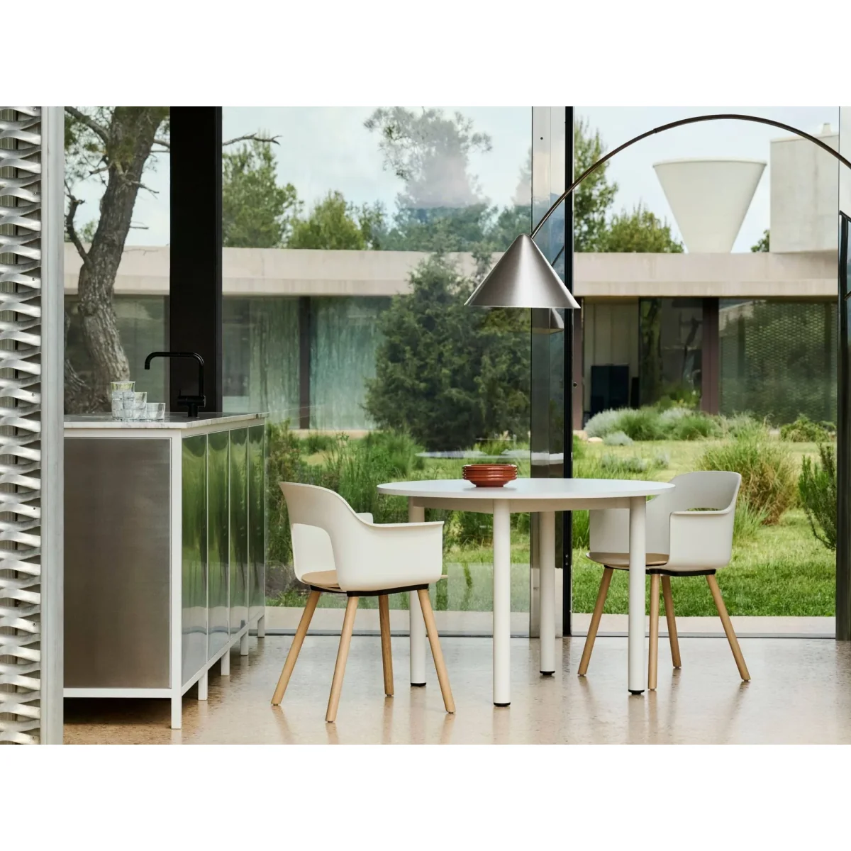 HAY Compass floor lamp Silver-coloured – image 9