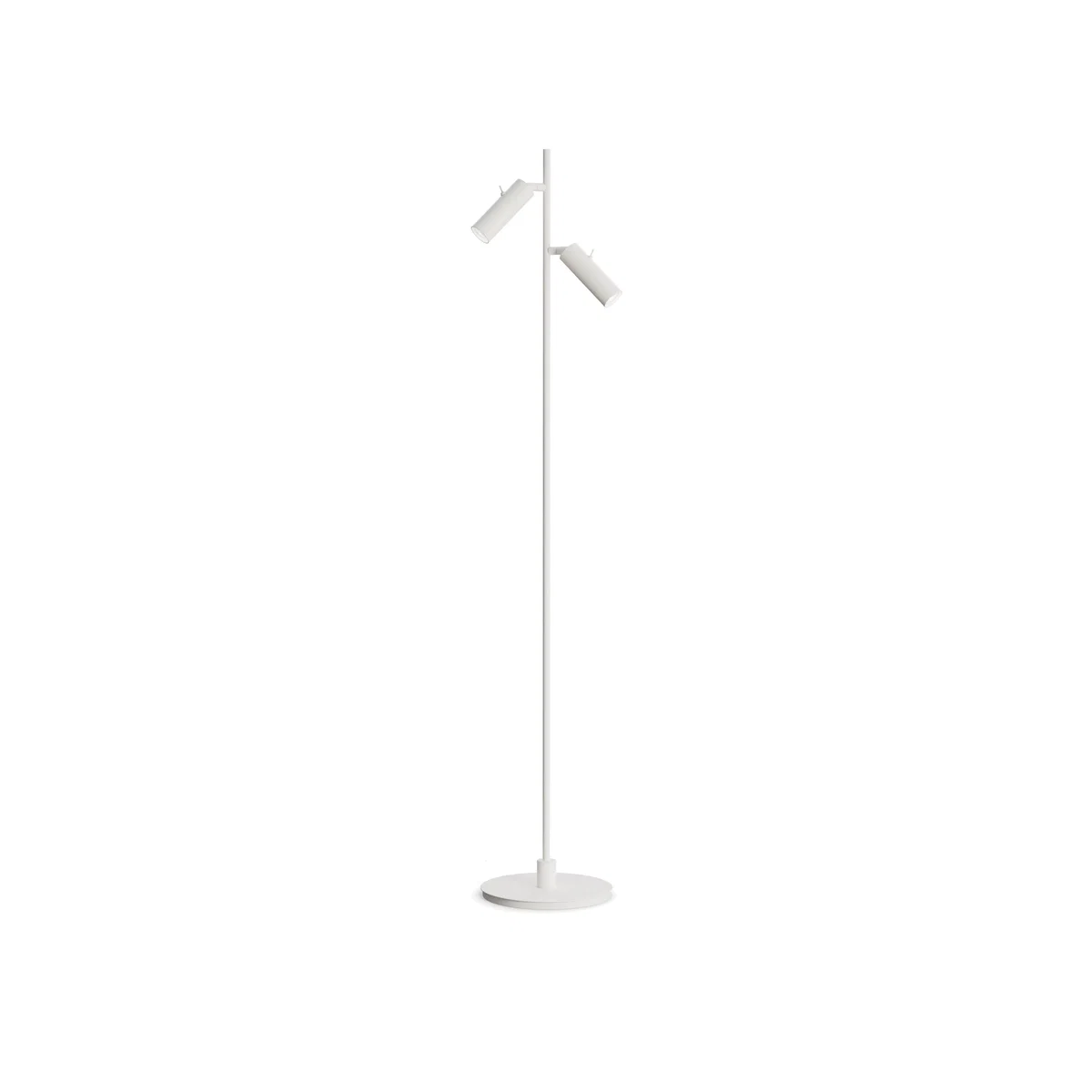 Herstal Pipeline floor lamp Matte white double – image 1