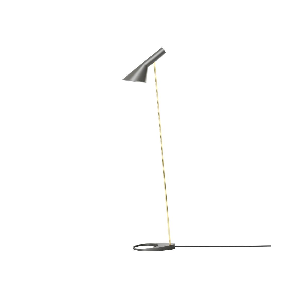 Louis Poulsen AJ floor lamp Brass-warm grey – image 1