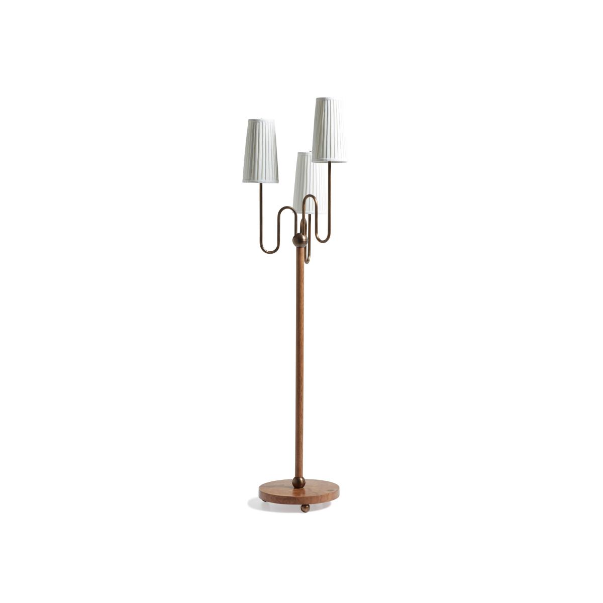 OKA, Lucas Floor Lamp - Warm Burl, Floor Lamps, Brass – image 5