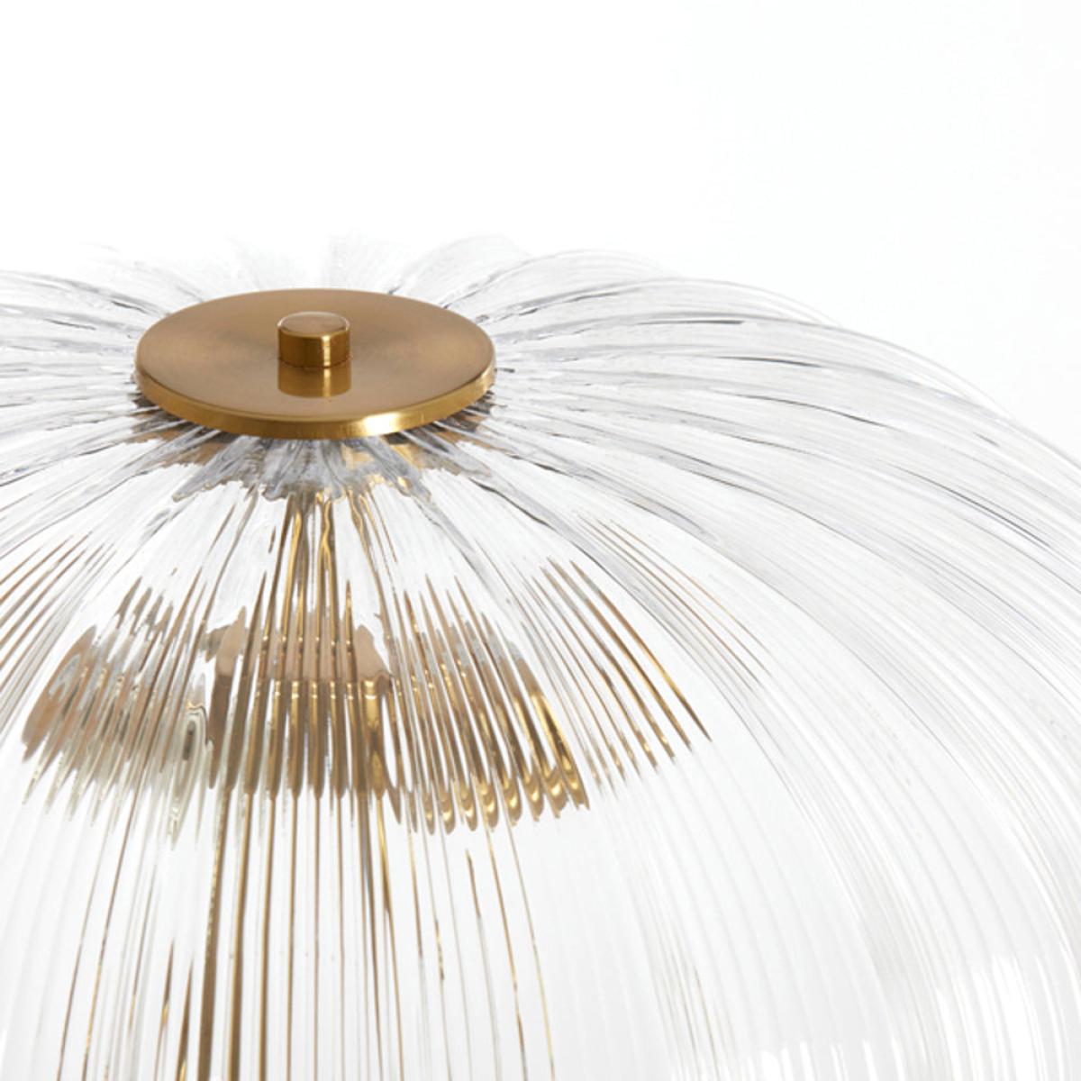 Light & Living Fungo Glass & Gold Floor Lamp – image 3