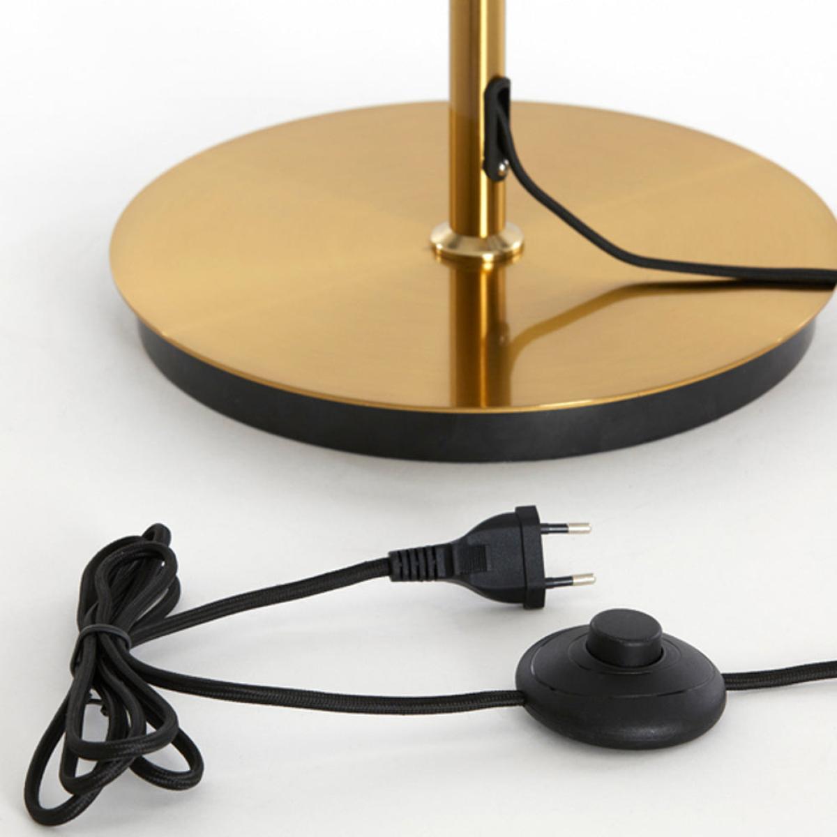 Light & Living Fungo Glass & Gold Floor Lamp – image 5