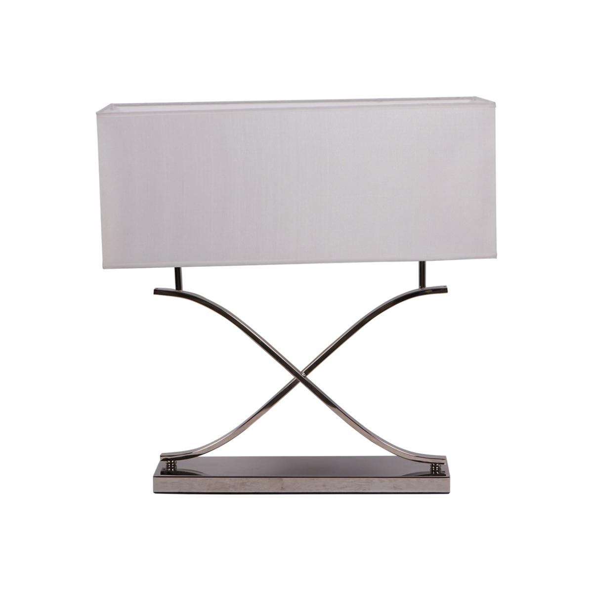 Libra Interiors Celeste Table Lamp with Rectangular Shade