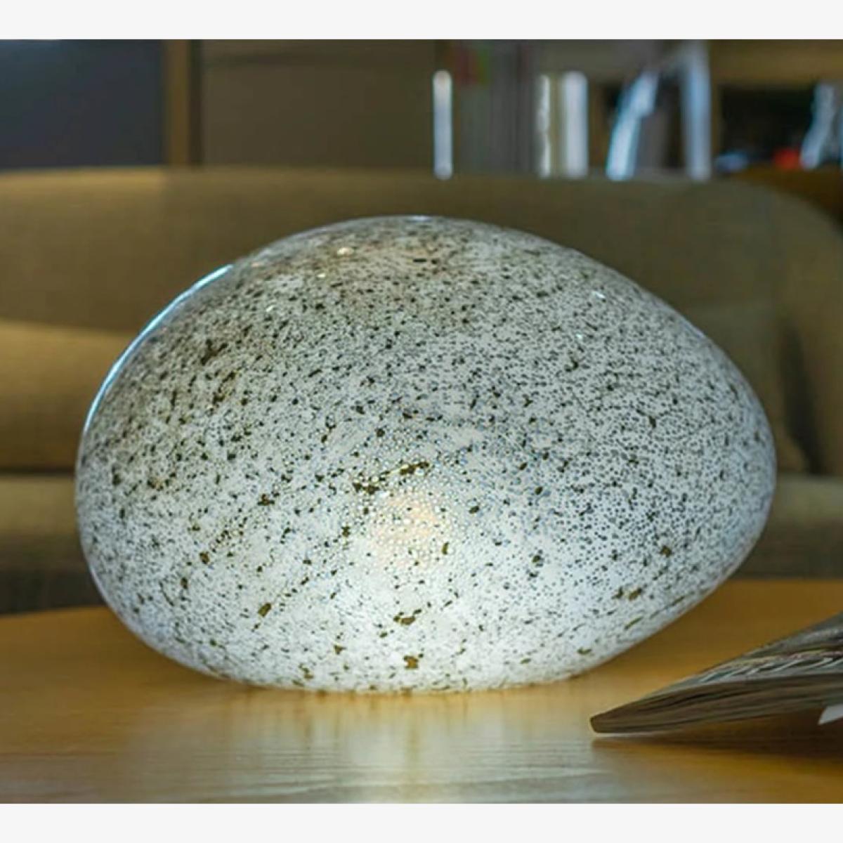 LGlow Metallic Dots Pebble 20cm In White – image 1