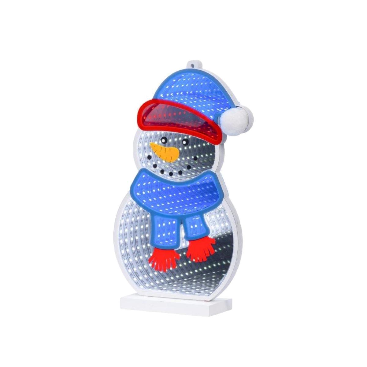 Lumineo LED Infinity Snowman 27cm In Multicolour – image 1