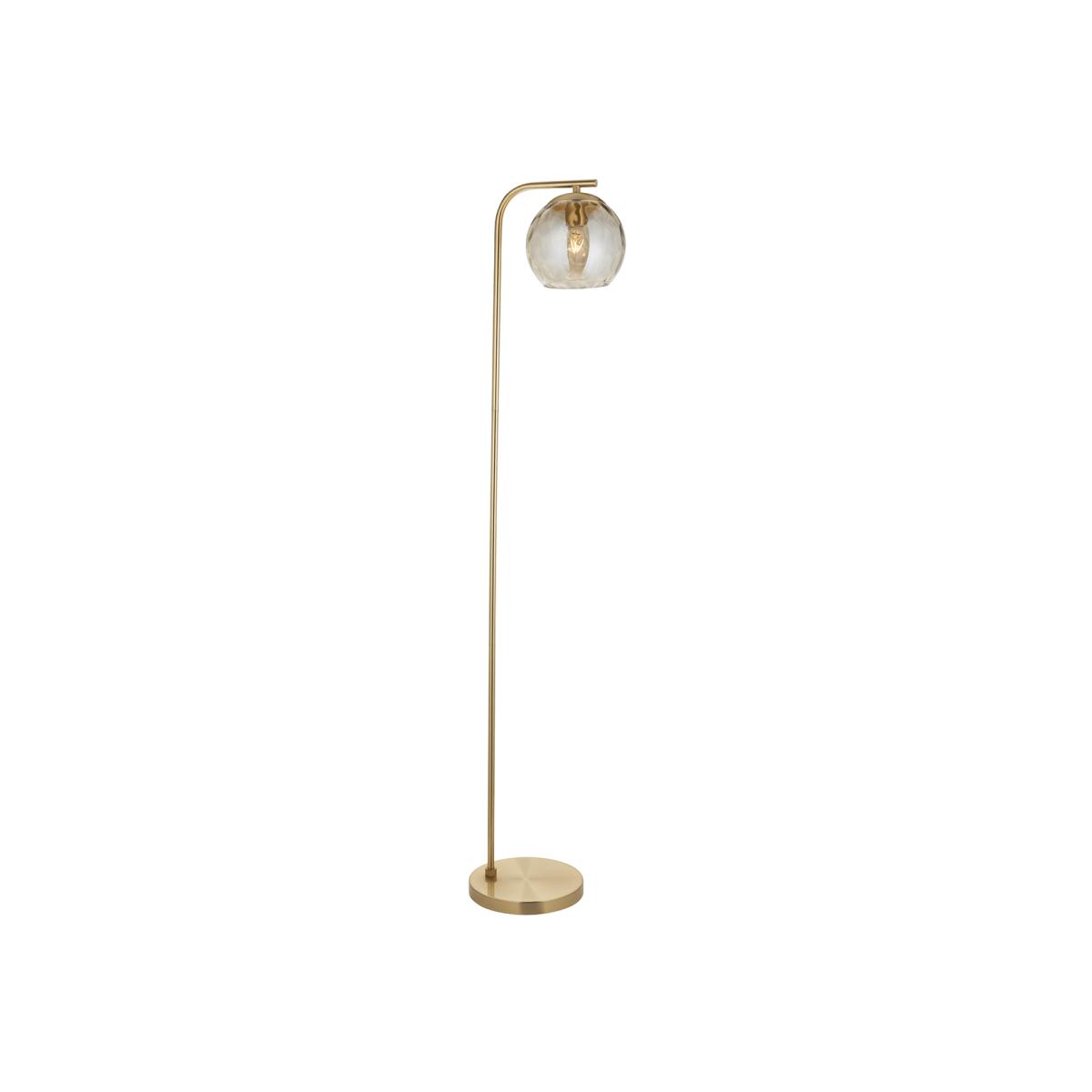 Dillian Champagne Lustre Floor Lamp in Satin Brass – image 1