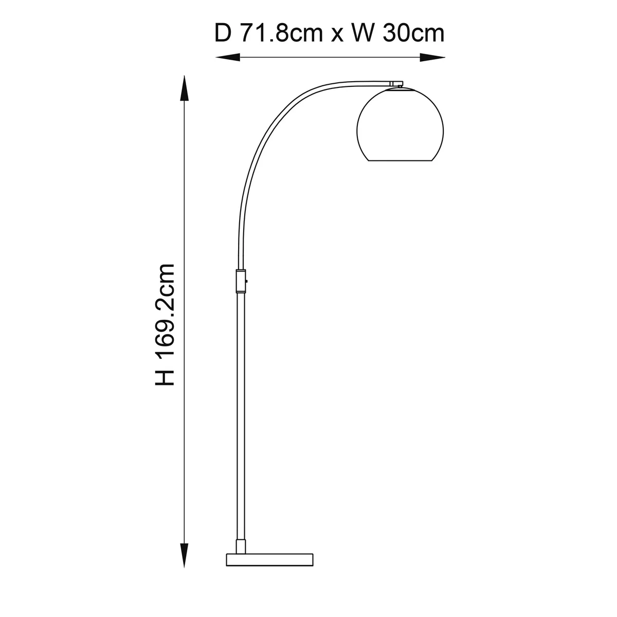 Otto Floor Lamp Antique Brass – image 7