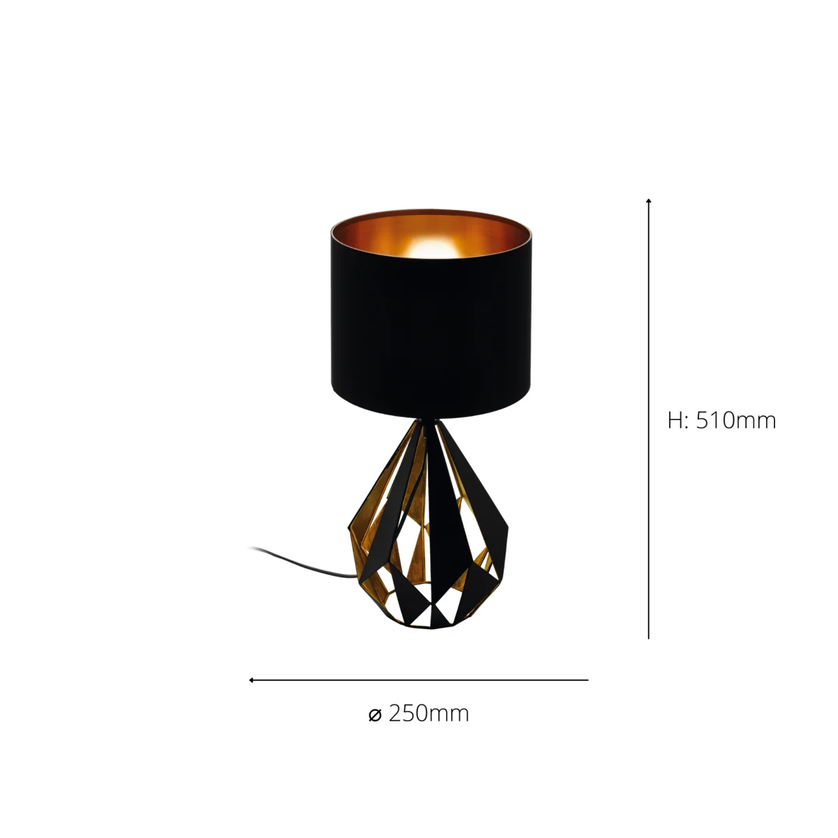 Carlton Black Table Lamp – image 3