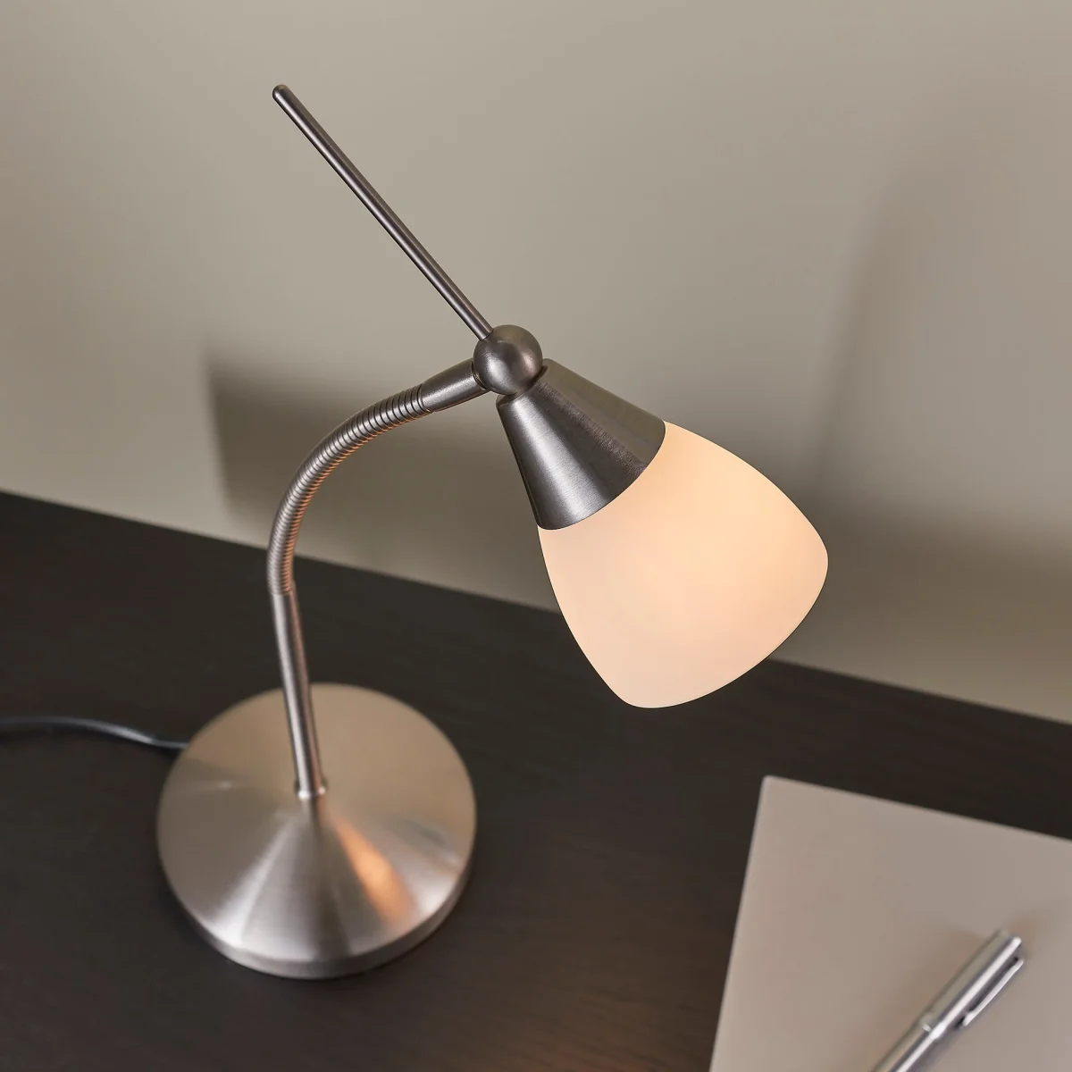 Range Touch Task Table Lamp Satin Chrome – image 2