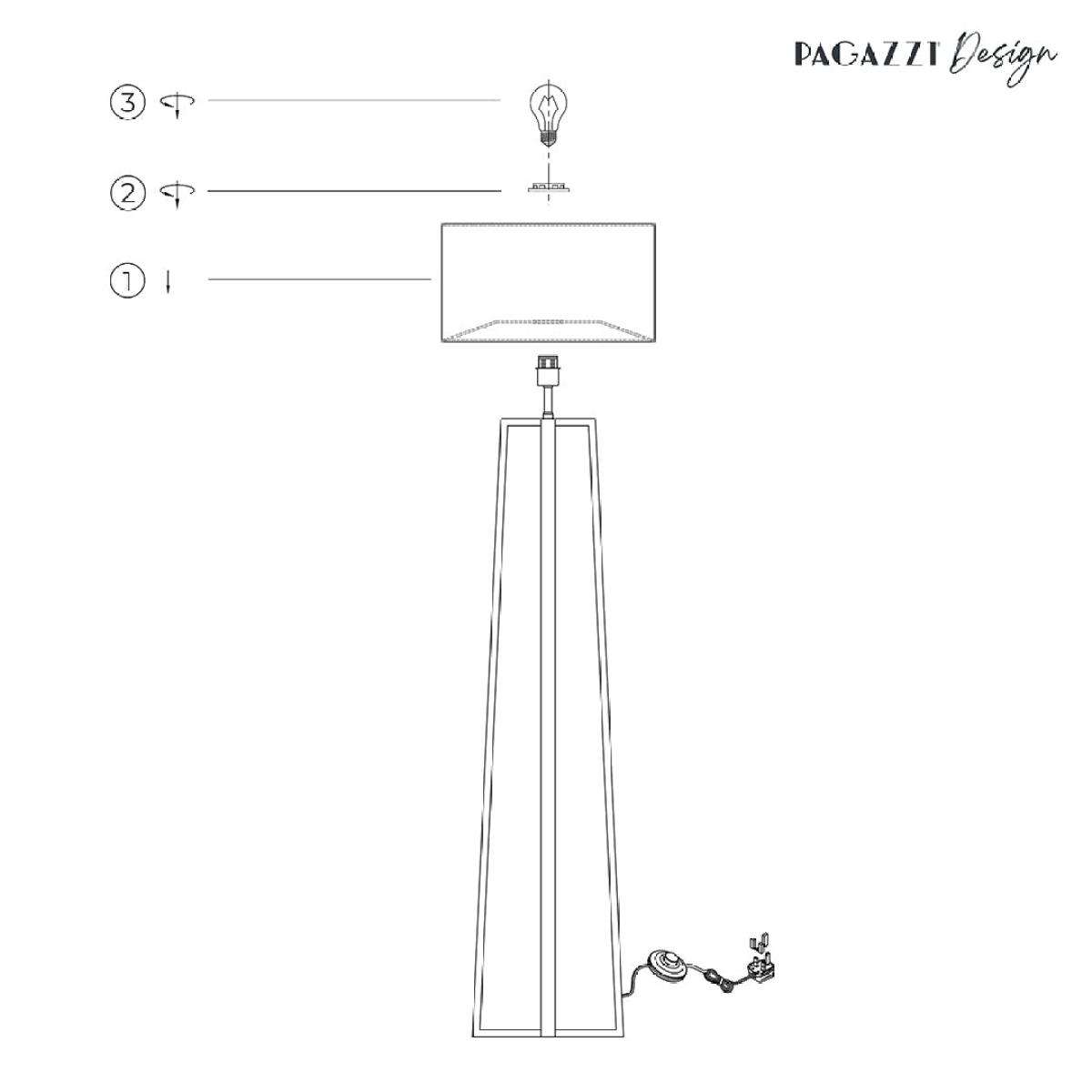 Savine Champagne Gold Floor Lamp – image 6