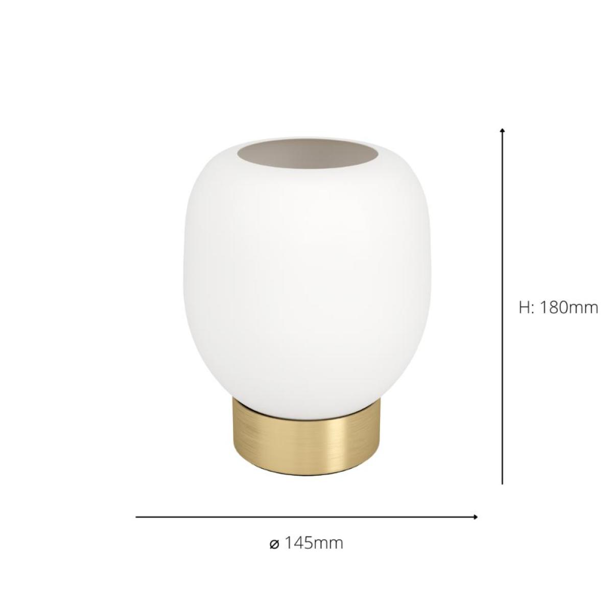 Manzanares Brushed Brass and White Table Lamp – image 4