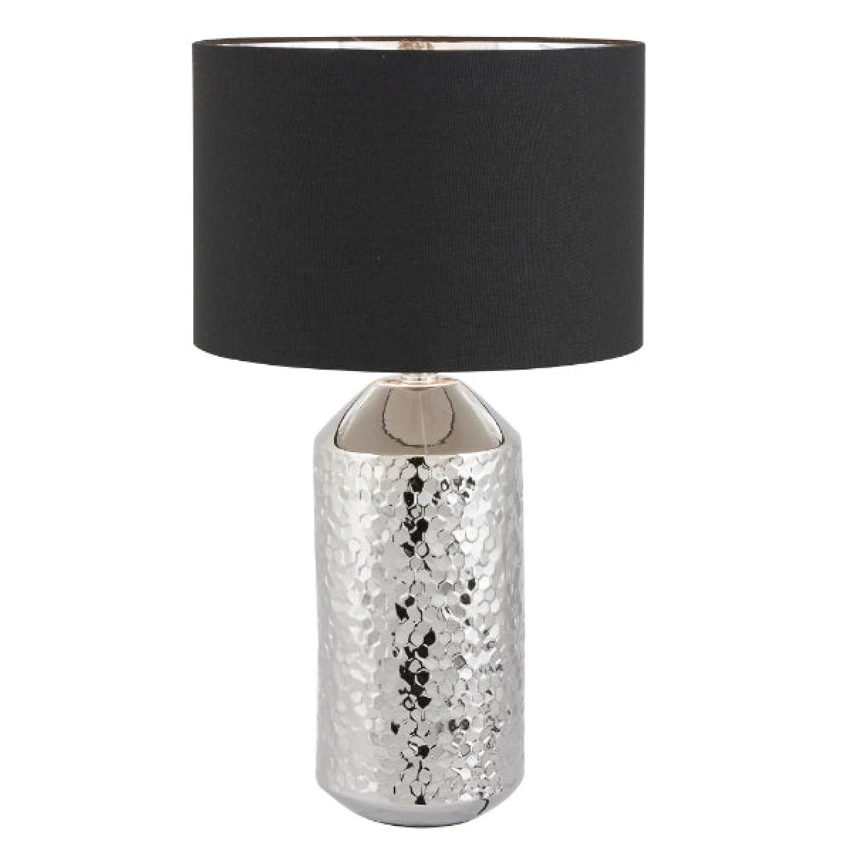 Vega Silver Textured Table Lamp – image 2