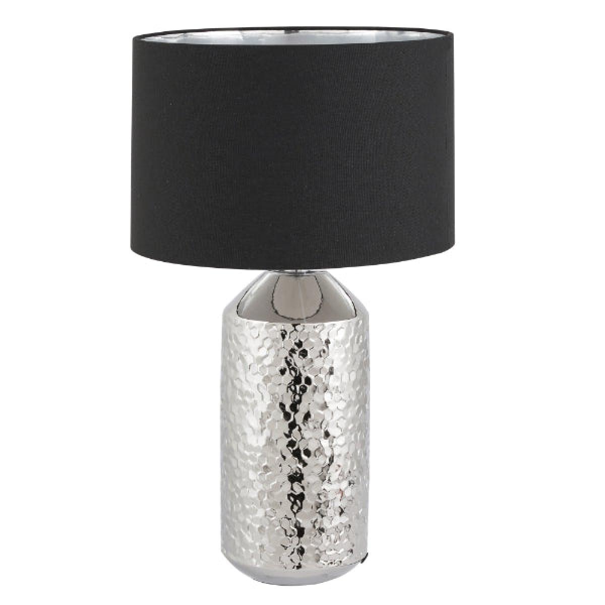 Vega Silver Textured Table Lamp – image 3