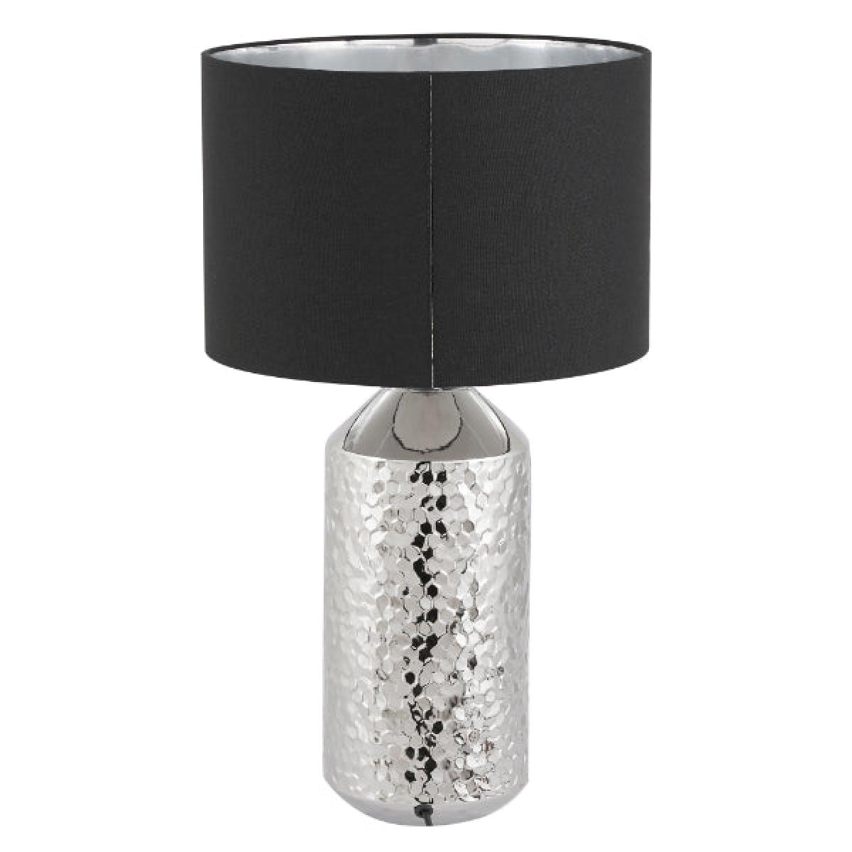 Vega Silver Textured Table Lamp – image 4