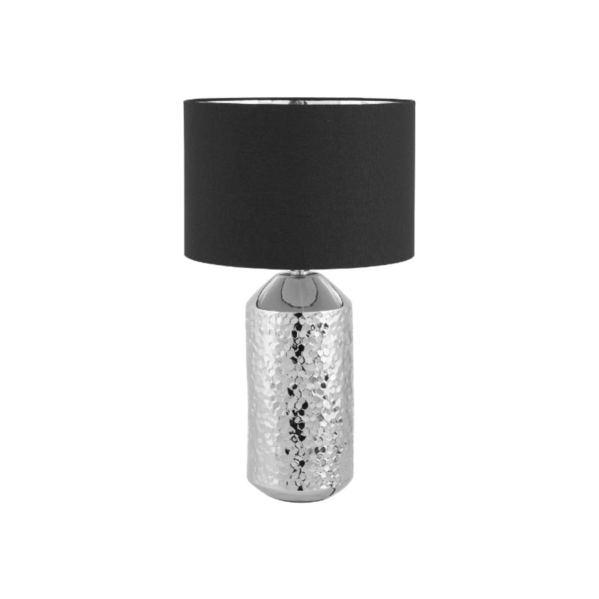 Vega Silver Textured Table Lamp – image 1