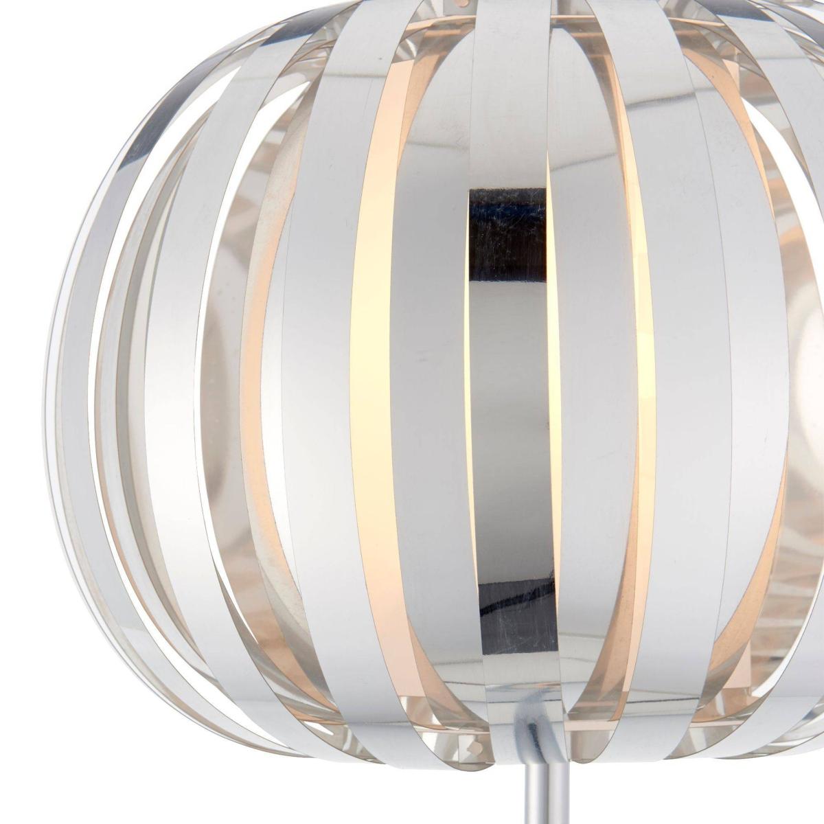 Beaton LED Polished Chrome 150cm Floor Lamp with White Opal Inner – image 2