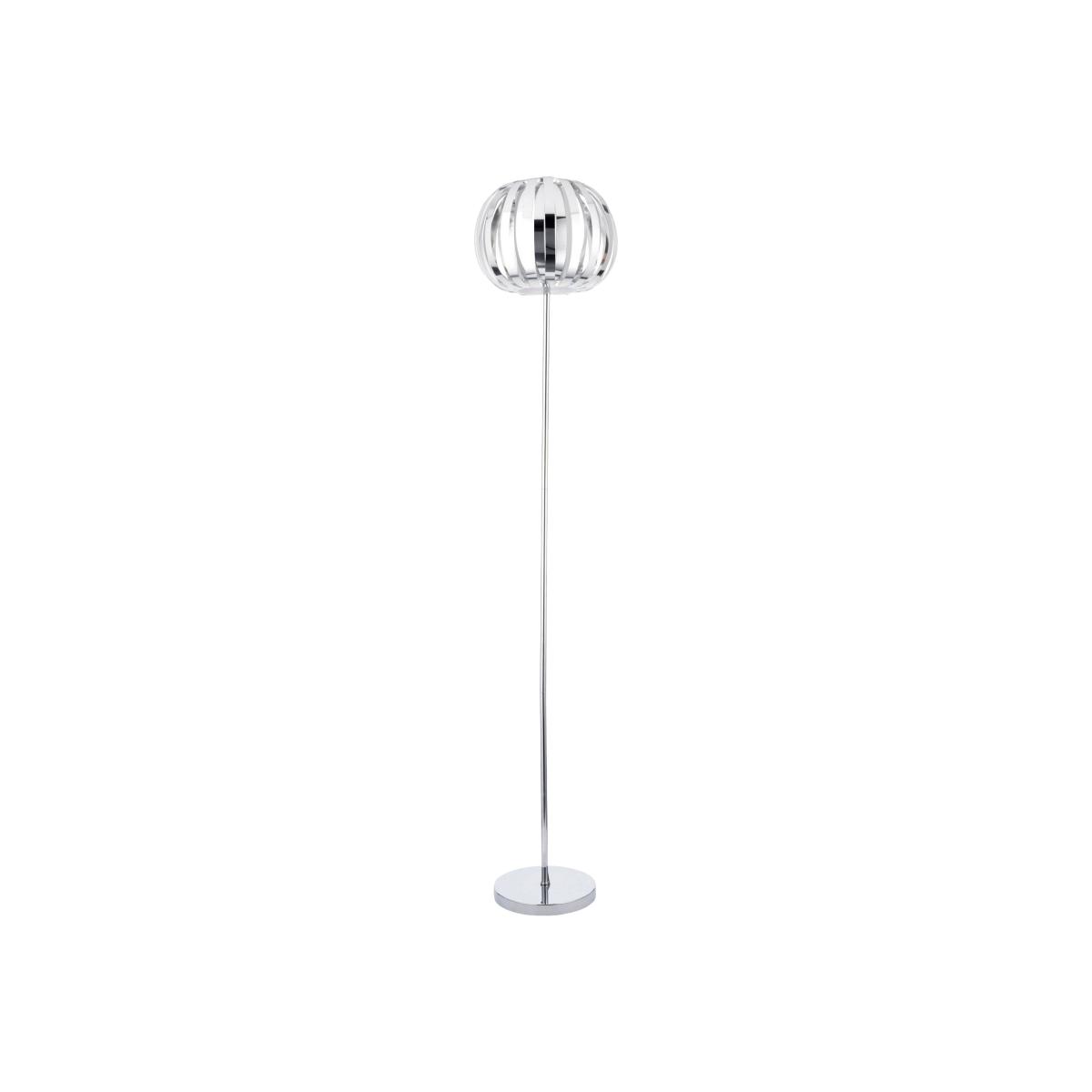 Beaton LED Polished Chrome 150cm Floor Lamp with White Opal Inner – image 1