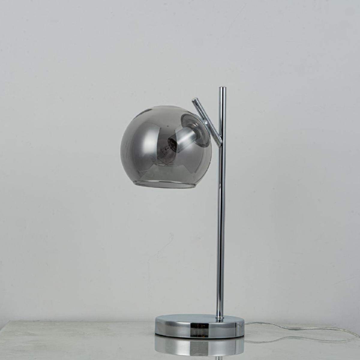 Nia Chrome Smoke Table Lamp – image 2