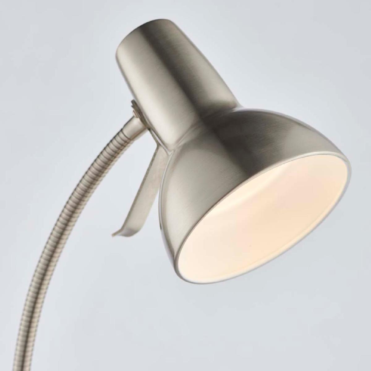 Amalfi Satin Nickel Task Floor Lamp – image 2
