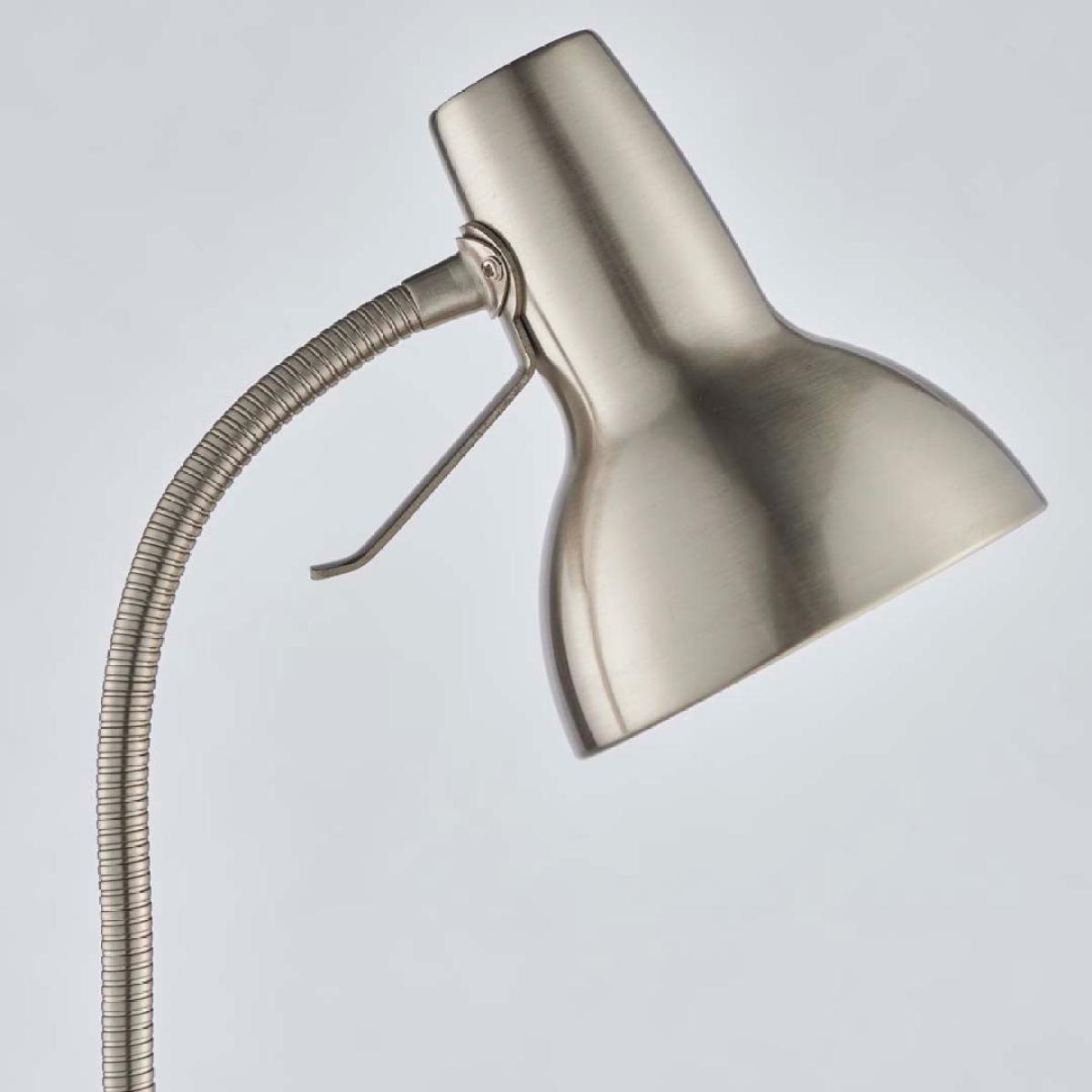 Amalfi Satin Nickel Task Floor Lamp – image 3