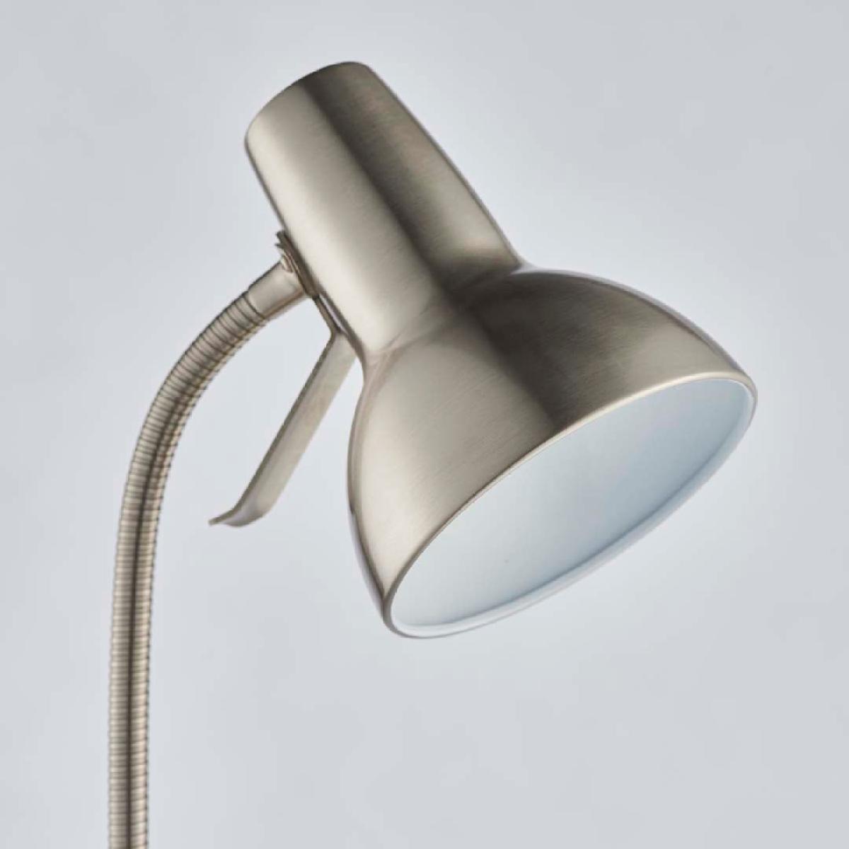Amalfi Satin Nickel Task Floor Lamp – image 4
