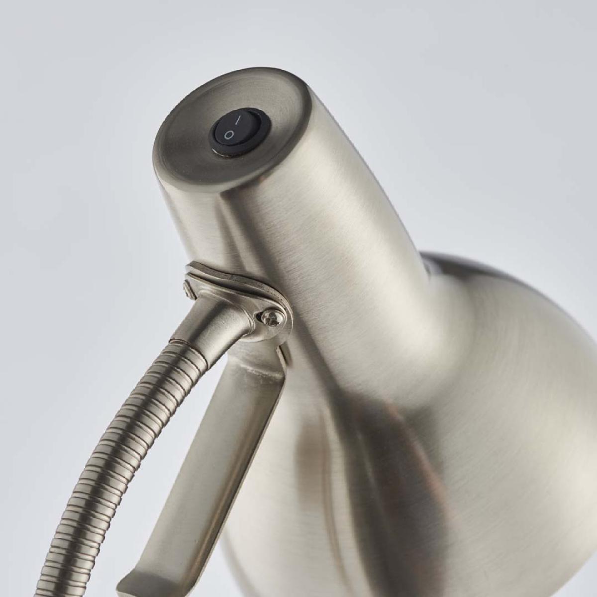 Amalfi Satin Nickel Task Floor Lamp – image 6