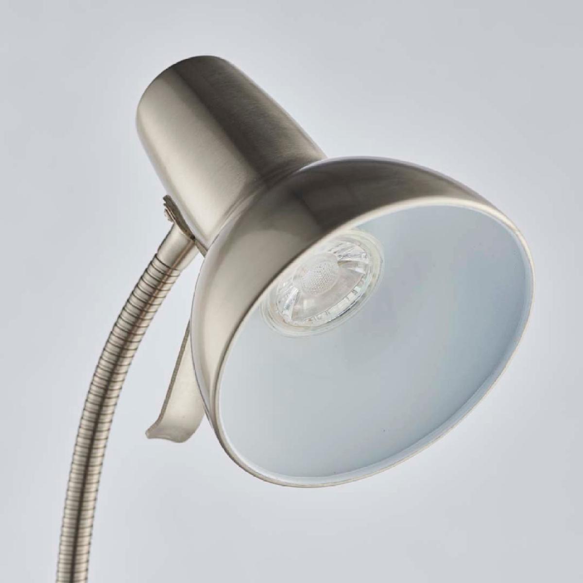Amalfi Satin Nickel Task Floor Lamp – image 7
