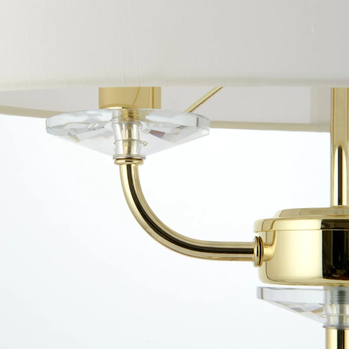 Nixon 2 Light Table Lamp Brass – image 2