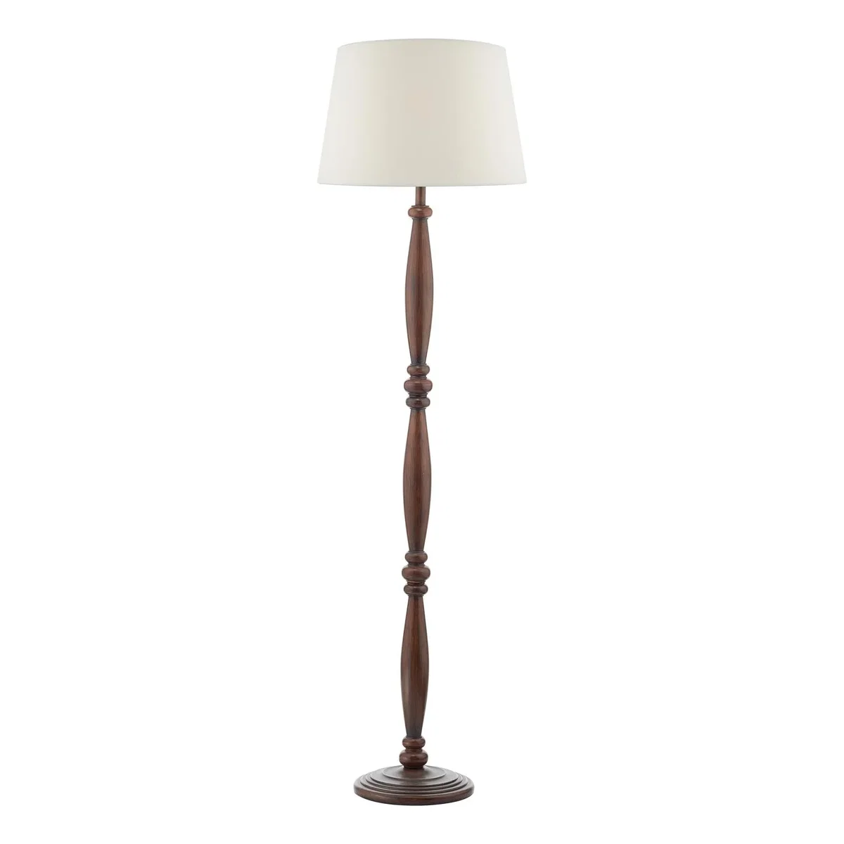 Hayward Dark Wood Effect Traditional Floor Lamp – image 2