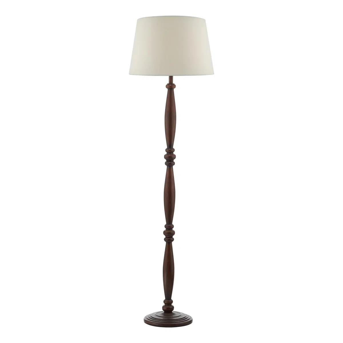 Hayward Dark Wood Effect Traditional Floor Lamp – image 3