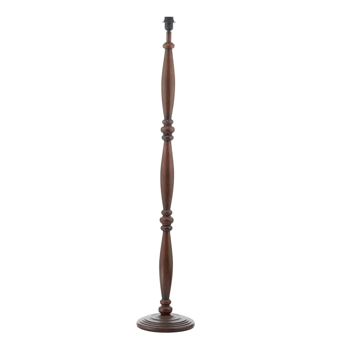 Hayward Dark Wood Effect Traditional Floor Lamp – image 4