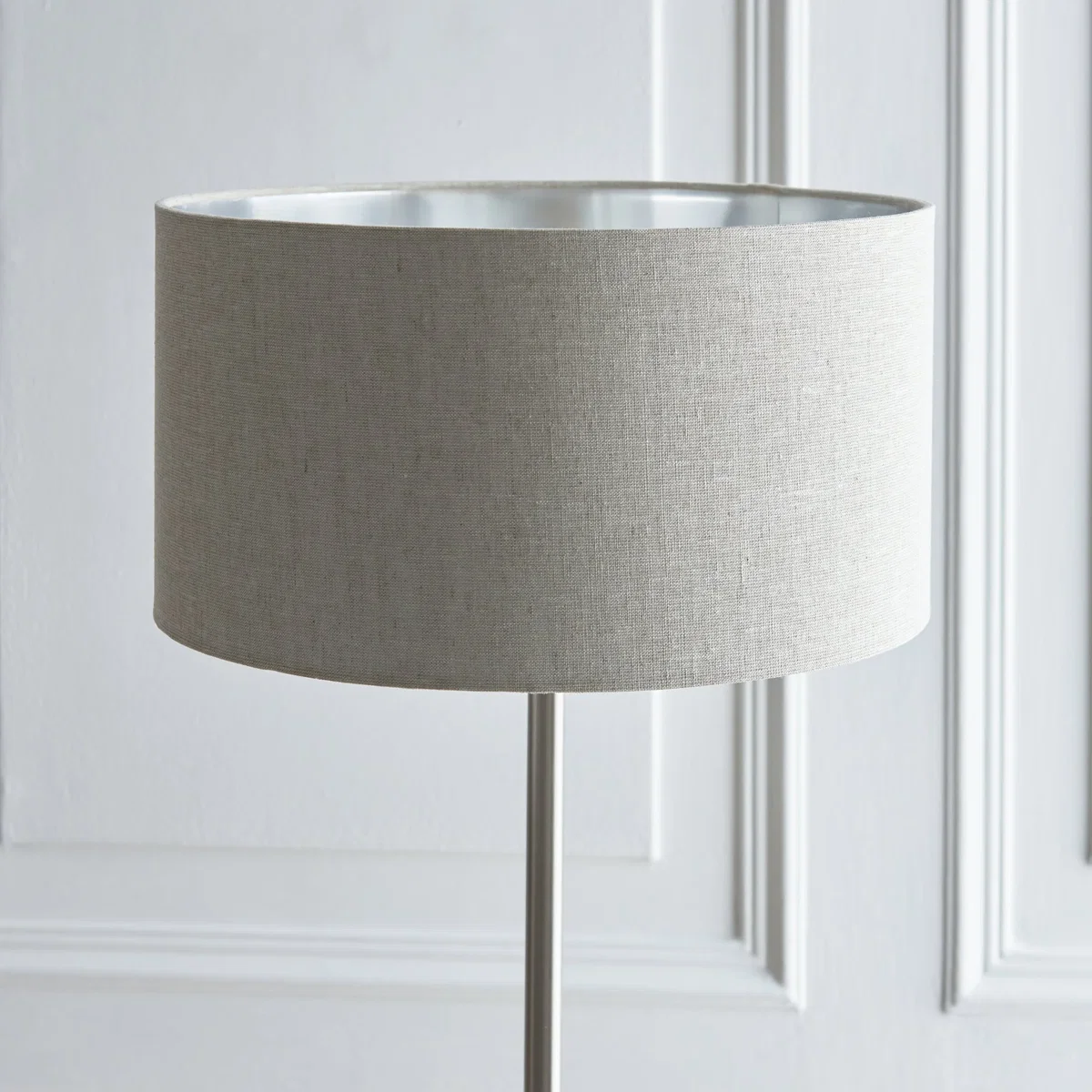 Highclere 1 Light Floor Lamp Brushed Chrome – image 3