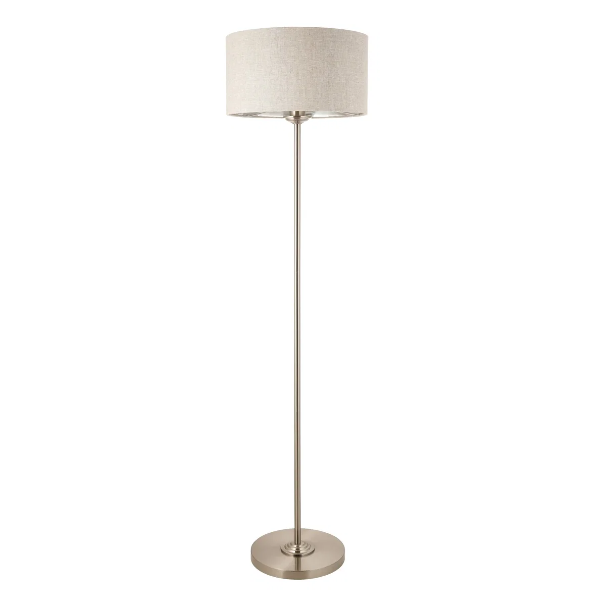 Highclere 1 Light Floor Lamp Brushed Chrome – image 8