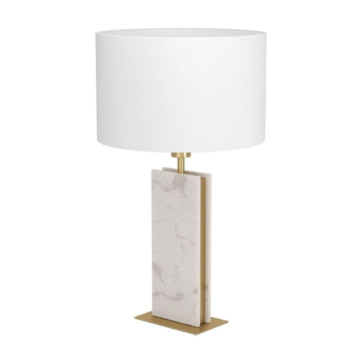 Belesar White Stone & Gold Table Lamp – image 2