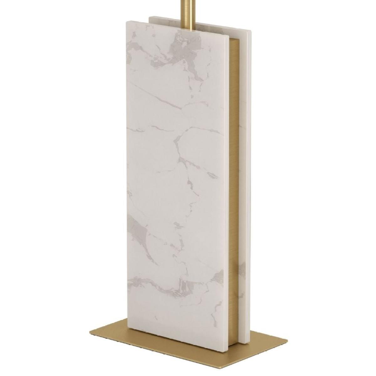 Belesar White Stone & Gold Table Lamp – image 3
