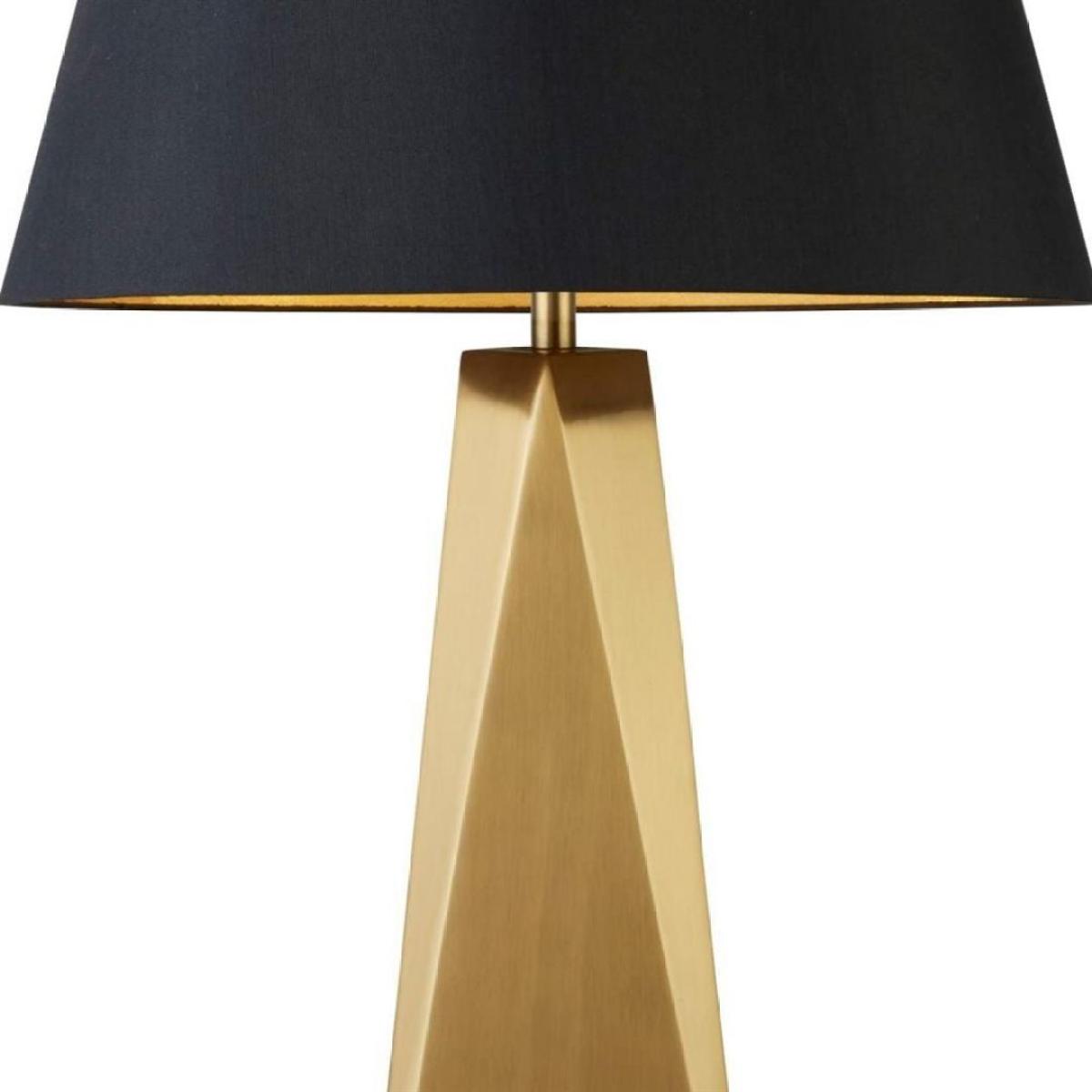 Maldon Gold Table Lamp with Black Shade – image 3